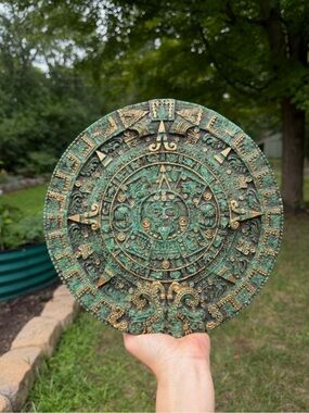 Vintage 1950’s Aztec Mayan Calendar Wall Decor - Made in Mexico